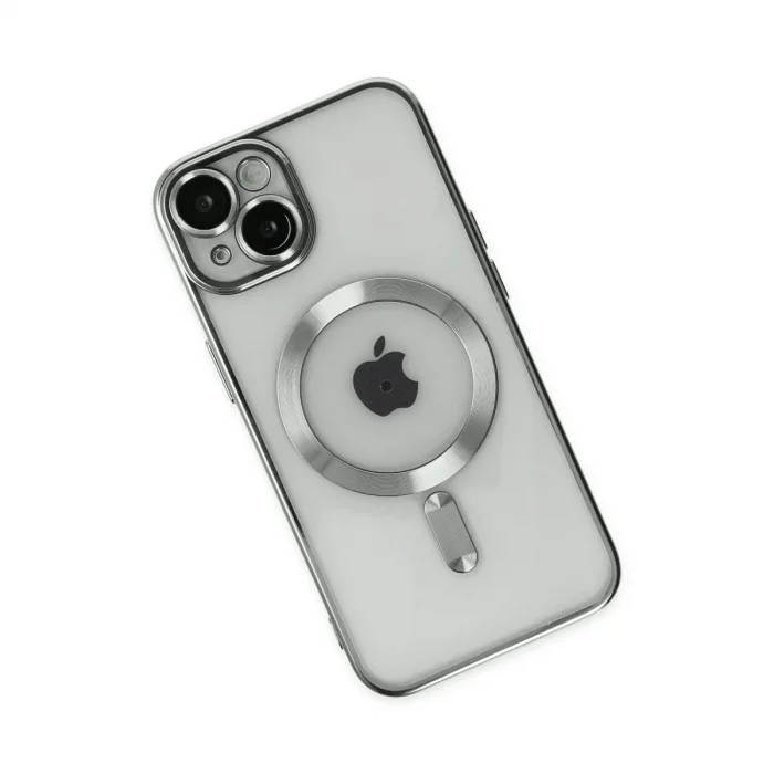 Apple İphone 14 Kılıf Kross Magneticsafe Kapak - Gümüş