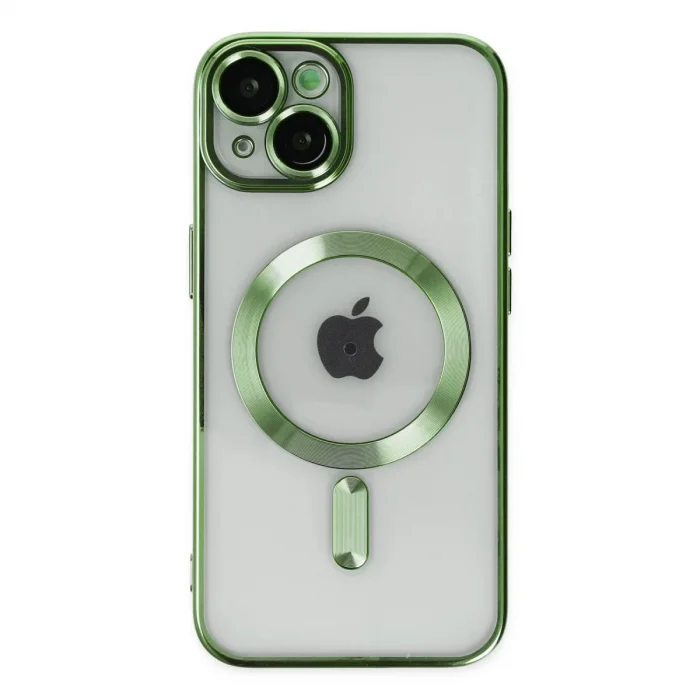 Apple İphone 14 Kılıf Kross Magneticsafe Kapak - Koyu Yeşil