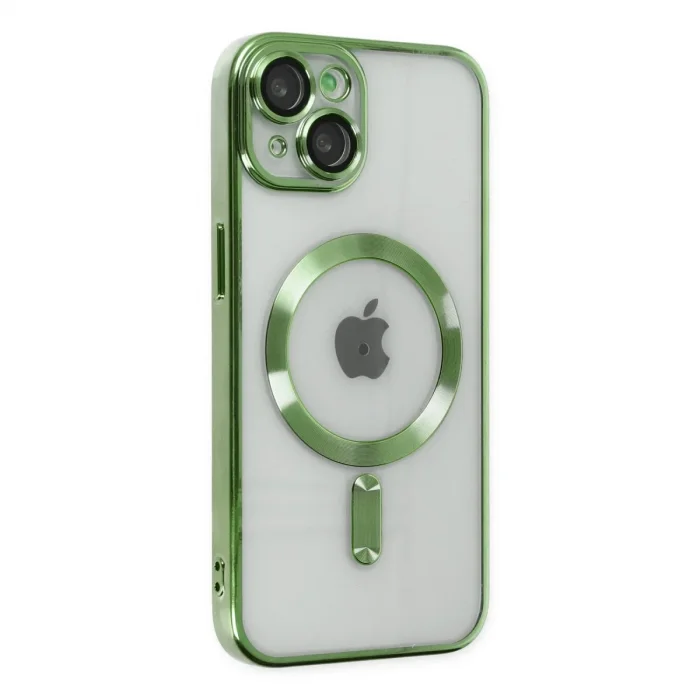Apple İphone 14 Kılıf Kross Magneticsafe Kapak - Koyu Yeşil