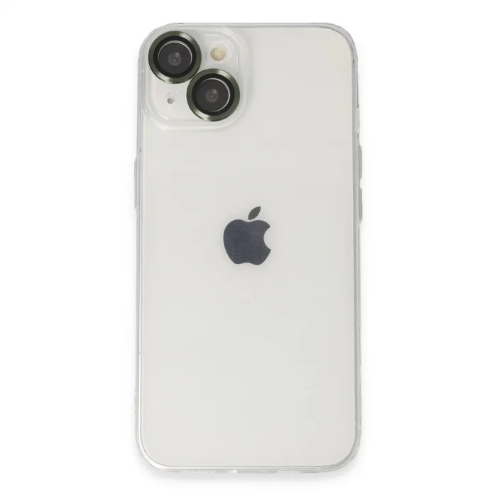 Apple İphone 14 Kılıf Luko Lens Silikon - Yeşil