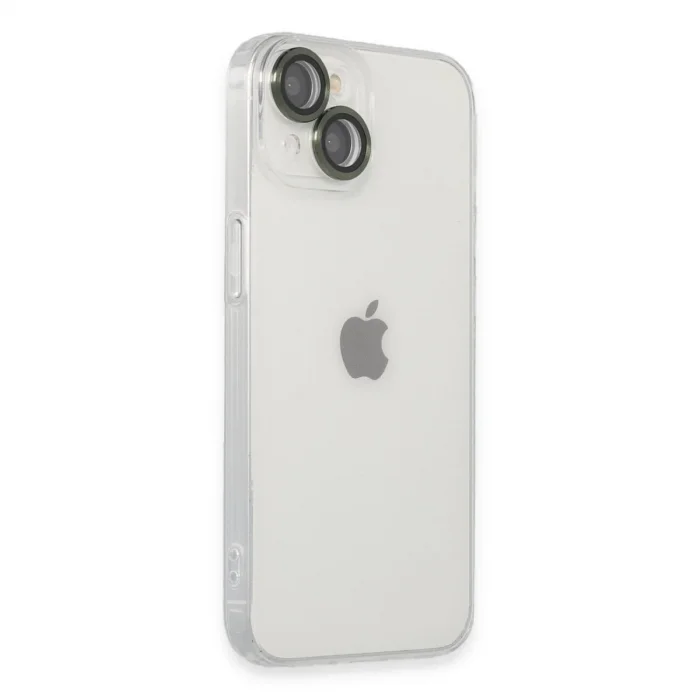 Apple İphone 14 Kılıf Luko Lens Silikon - Yeşil