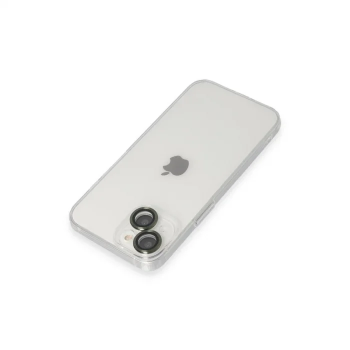 Apple İphone 14 Kılıf Luko Lens Silikon - Yeşil