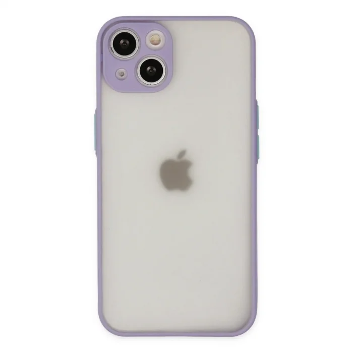 Apple İphone 14 Kılıf Montreal Silikon Kapak - Mor
