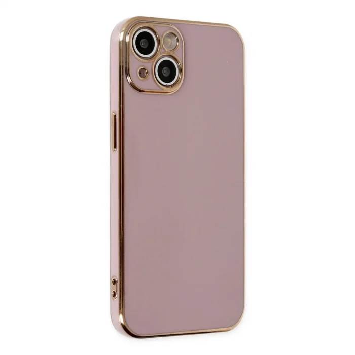 Apple İphone 14 Kılıf Volet Silikon - Mor