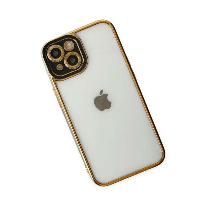 Apple İphone 14 Plus Kılıf Liva Lens Silikon - Siyah