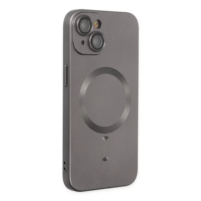 Apple İphone 14 Plus Kılıf Moshi Lens Magneticsafe Silikon - Füme