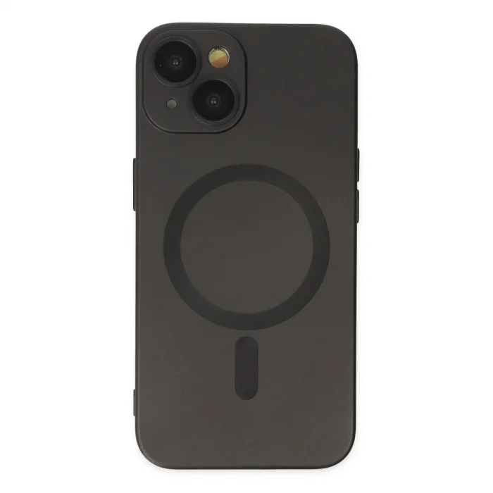 Apple İphone 14 Plus Kılıf Moshi Lens Magneticsafe Silikon - Siyah