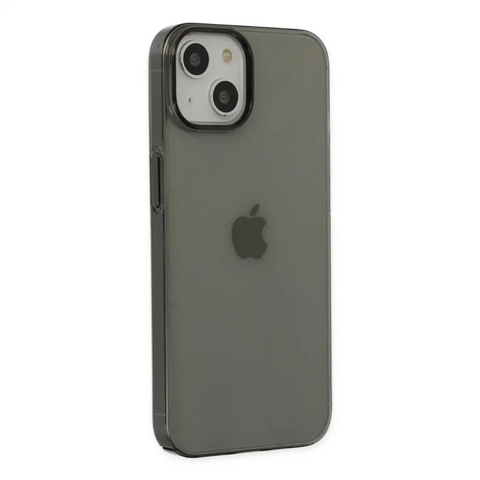 Apple İphone 14 Plus Kılıf Pc Sert Şeffaf Kapak - Siyah