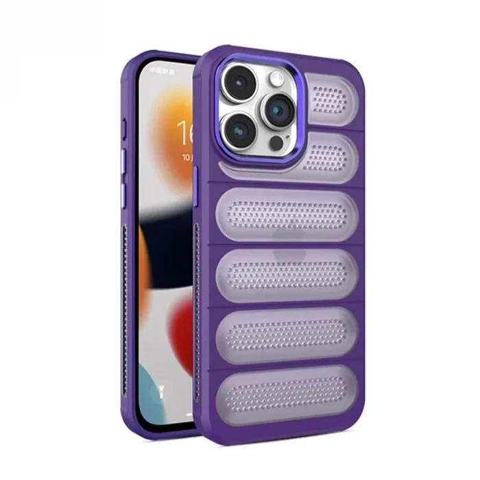 Apple İphone 14 Pro Kılıf Airmax Silikon Kapak - Derin Mor