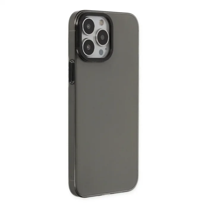 Apple İphone 14 Pro Kılıf Anka Pc Sert Metal Kapak - Siyah