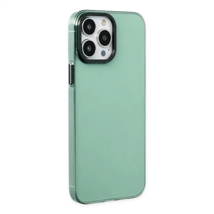 Apple İphone 14 Pro Kılıf Anka Pc Sert Metal Kapak - Yeşil
