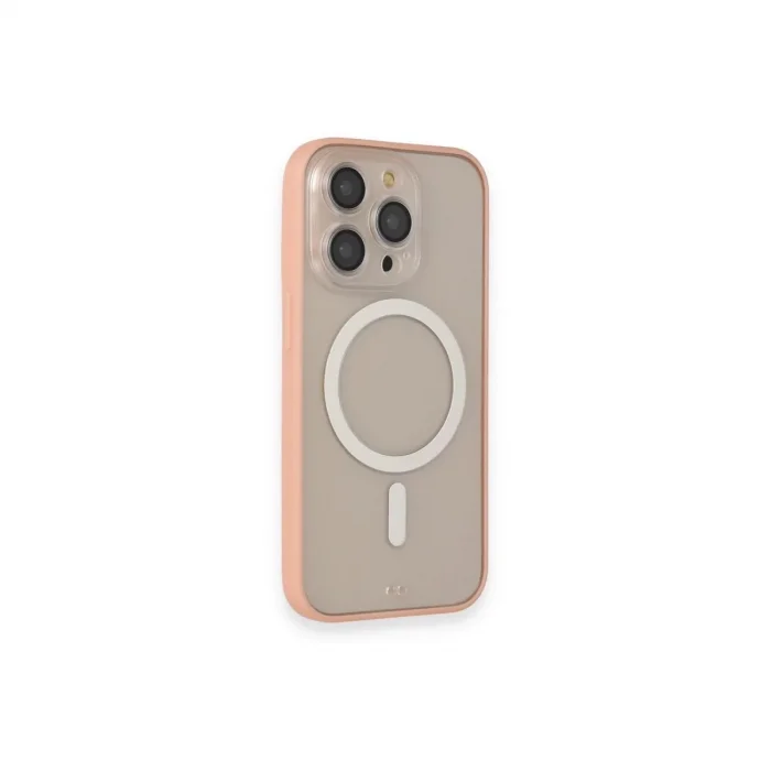 Apple İphone 14 Pro Kılıf Grand Magneticsafe Kapak - Pembe