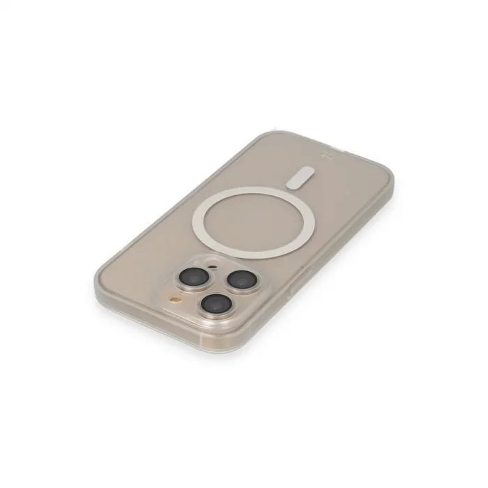 Apple İphone 14 Pro Kılıf Grand Magneticsafe Kapak - Şeffaf