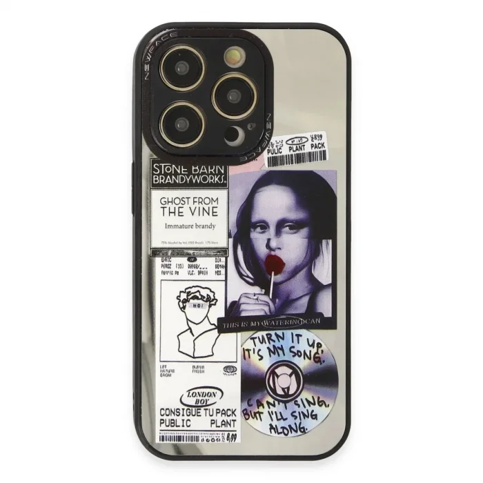 İphone 14 Pro Kılıf Mirror Desenli Kapak - Mirror - 2