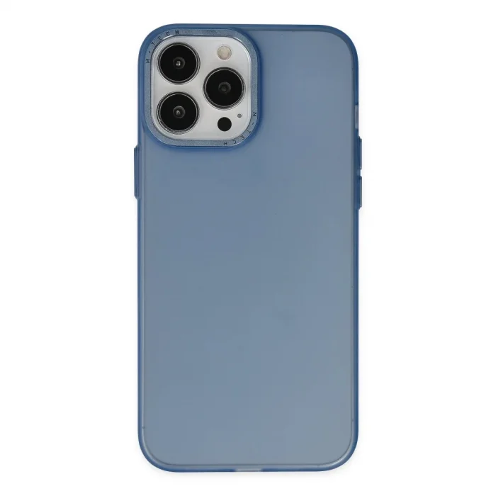 Apple İphone 14 Pro Kılıf Modos Metal Kapak - Lacivert
