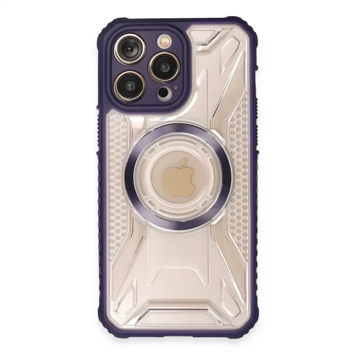 Apple İphone 14 Pro Kılıf Prag Magneticsafe Kapak - Derin Mor