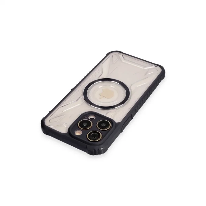 Apple İphone 14 Pro Kılıf Prag Magneticsafe Kapak - Siyah