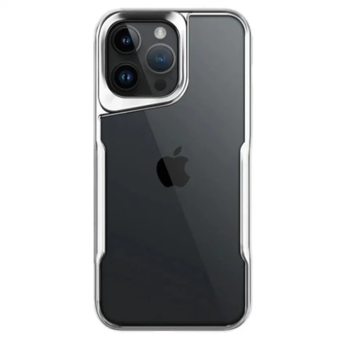 Apple İphone 14 Pro Max Kılıf Boyi Silikon Kapak - Gümüş