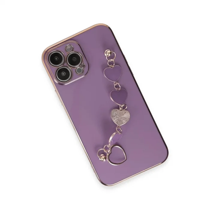 İphone 14 Pro Max Kılıf Esila Silikon - Mor