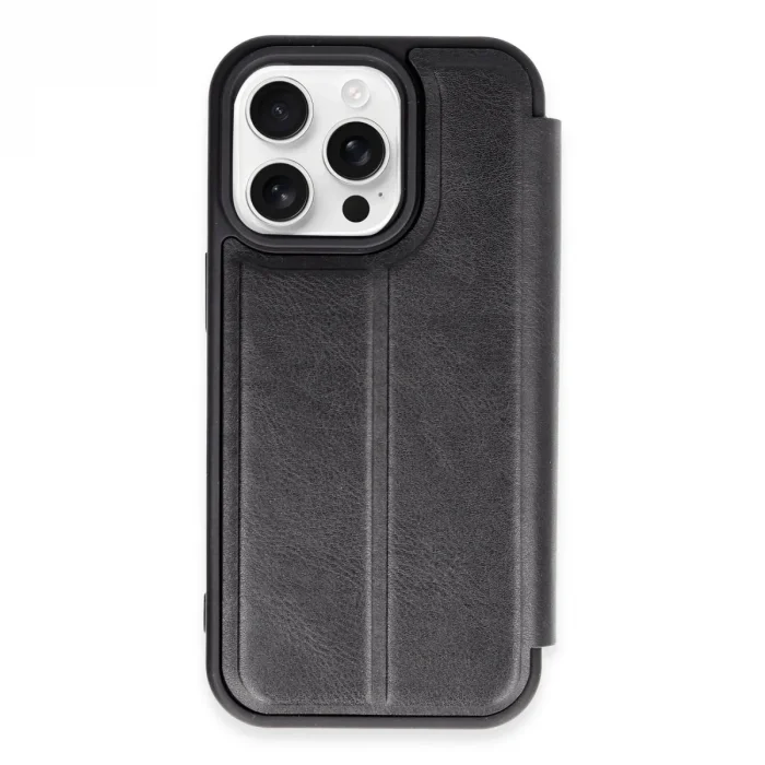 Apple İphone 14 Pro Max Kılıf Flip Cover - Siyah