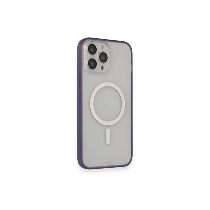 Apple İphone 14 Pro Max Kılıf Grand Magneticsafe Kapak - Mor