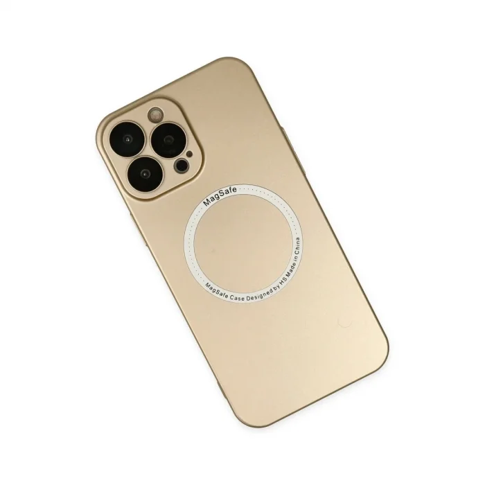 Apple İphone 14 Pro Max Kılıf Jack Magneticsafe Lens Silikon - Gold