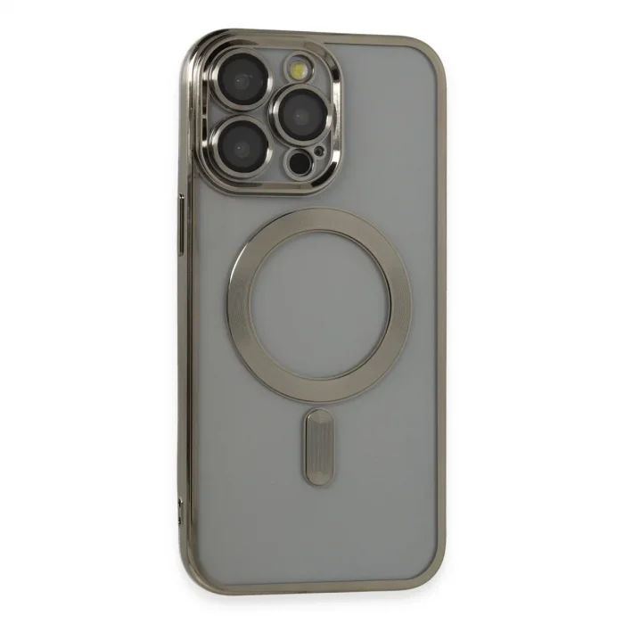 Apple İphone 14 Pro Max Kılıf Kross Magneticsafe Kapak - Titan Gri