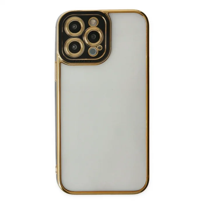 Apple İphone 14 Pro Max Kılıf Liva Lens Silikon - Siyah