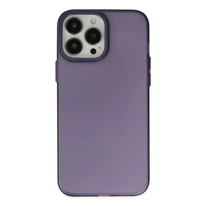 Apple İphone 14 Pro Max Kılıf Modos Metal Kapak - Mor