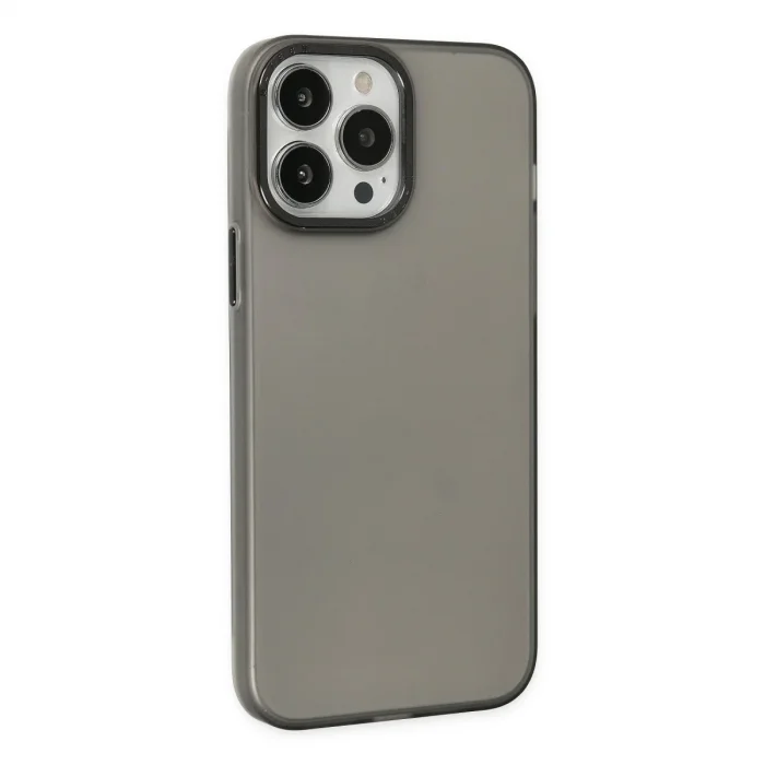 Apple İphone 14 Pro Max Kılıf Modos Metal Kapak - Siyah