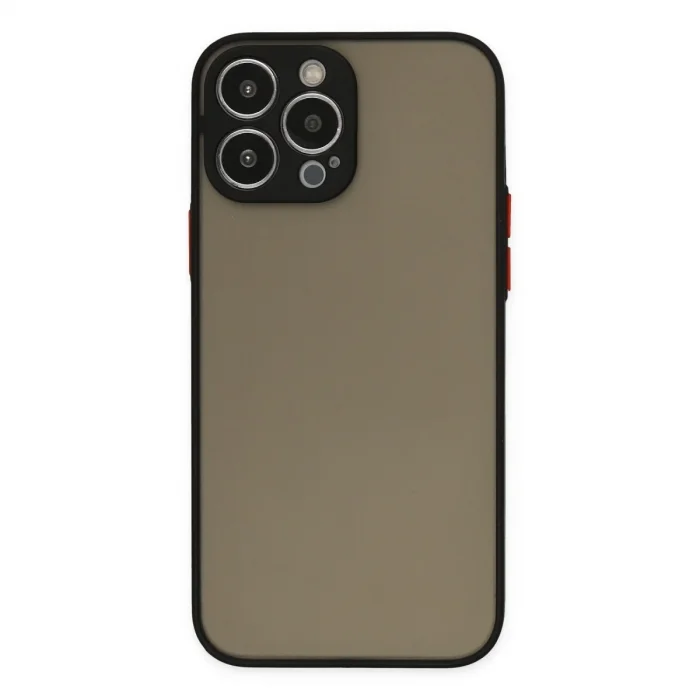 Apple İphone 14 Pro Max Kılıf Montreal Silikon Kapak - Siyah