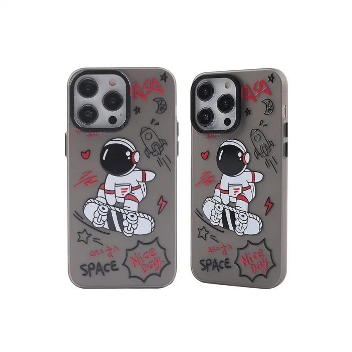 Apple İphone 14 Pro Max Kılıf Prada Desenli Kapak - Prada Siyah - 1