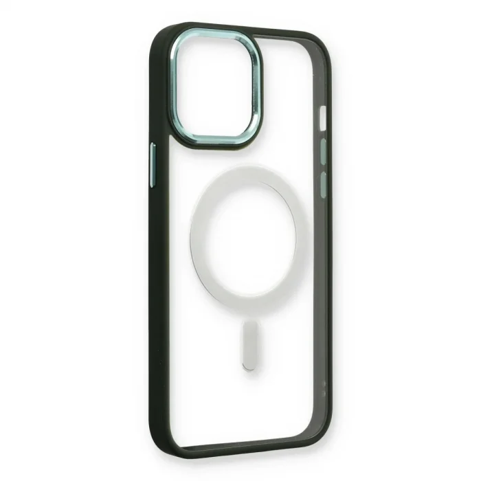 Apple İphone 14 Pro Max Kılıf Room Magneticsafe Silikon - Köknar Yeşili