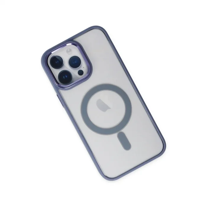 Apple İphone 14 Pro Max Kılıf Room Magneticsafe Silikon - Sierra Blue