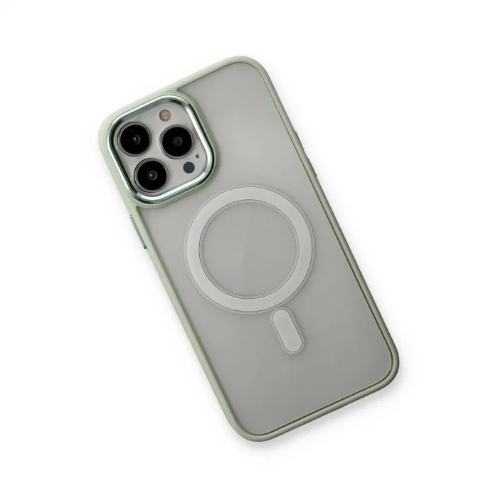Apple İphone 14 Pro Max Kılıf Room Magneticsafe Silikon - Su Yeşili