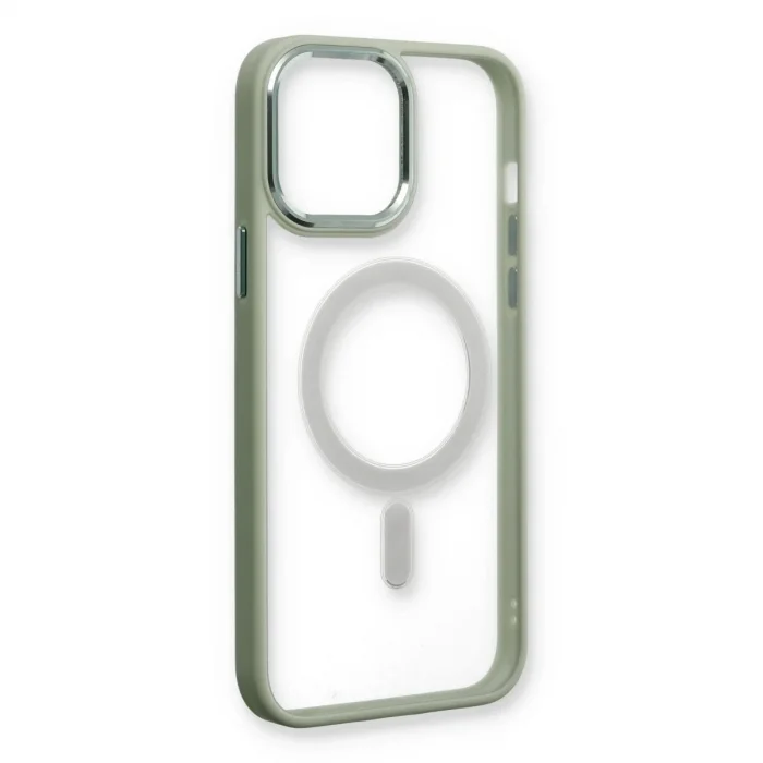 Apple İphone 14 Pro Max Kılıf Room Magneticsafe Silikon - Su Yeşili