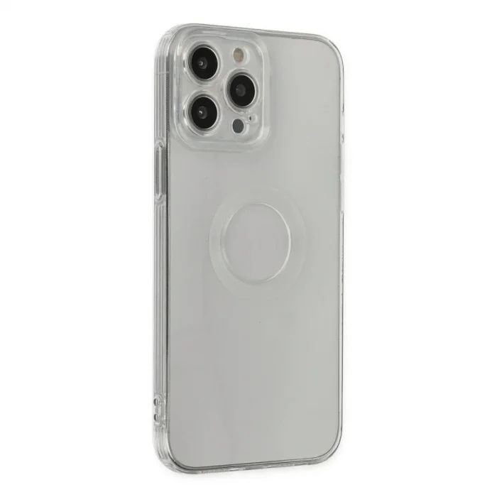 Apple İphone 14 Pro Max Kılıf Santa Lens Silikon - Şeffaf