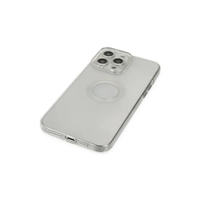 Apple İphone 14 Pro Max Kılıf Santa Lens Silikon - Şeffaf