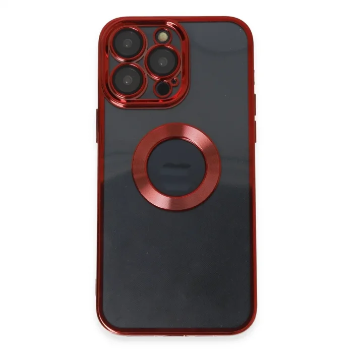 Apple İphone 14 Pro Max Kılıf Slot Silikon - Kırmızı