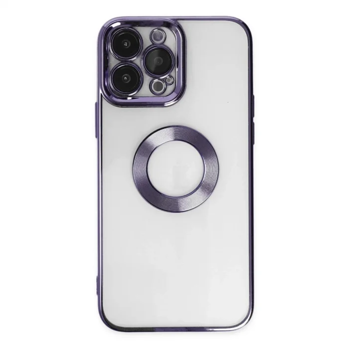 Apple İphone 14 Pro Max Kılıf Slot Silikon - Mor