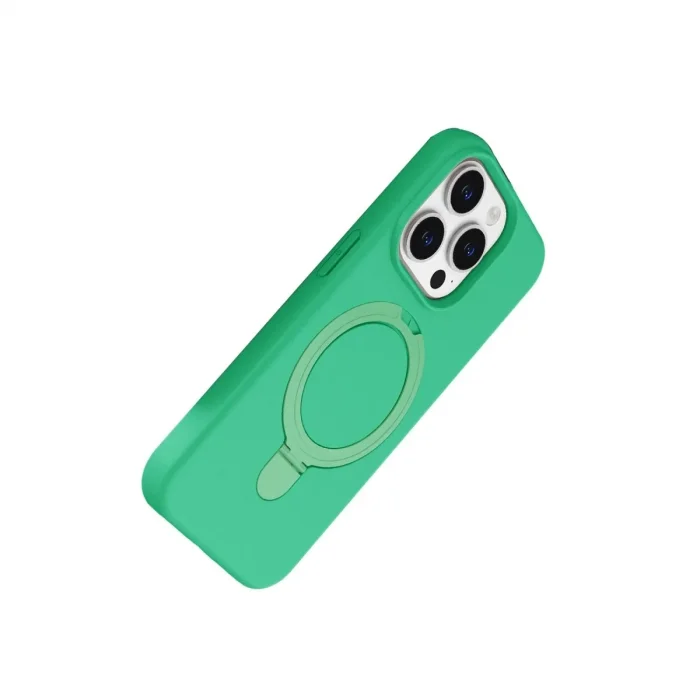 Apple İphone 14 Pro Max Regal Magsafe Standlı Kapak - Yeşil