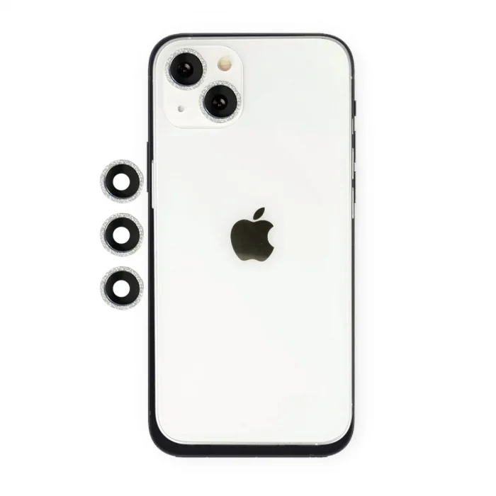 Apple İphone 14 Shine Kamera Lens - Gümüş