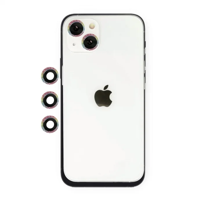 Apple İphone 14 Shine Kamera Lens - Rainbow