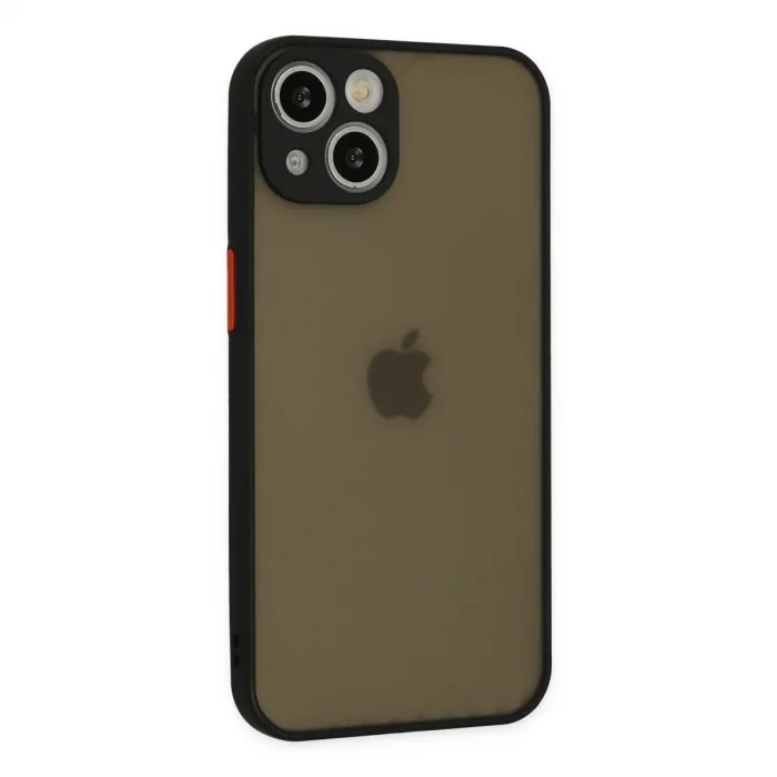 Apple İphone 15 Kılıf Montreal Silikon Kapak - Siyah