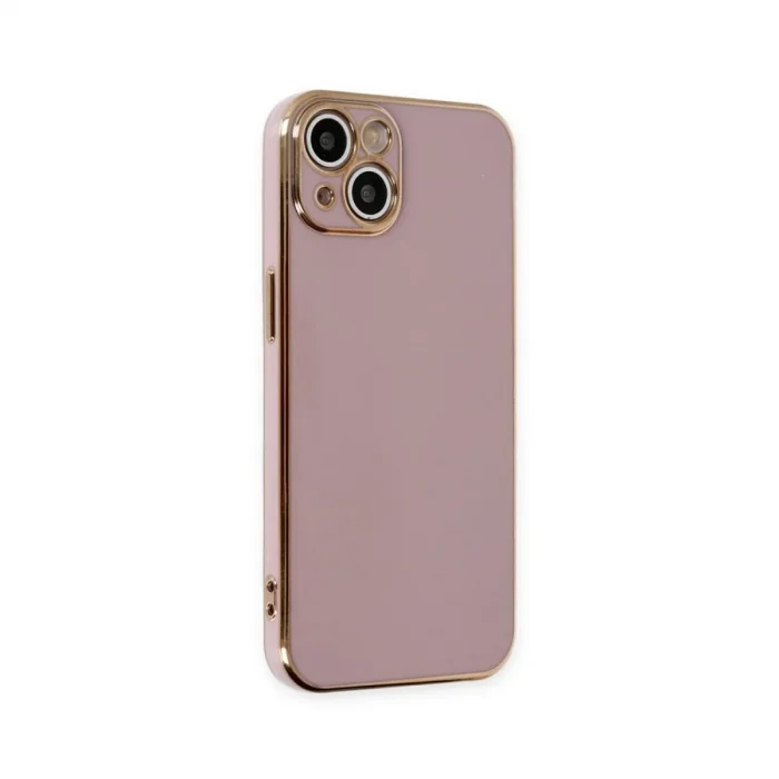 Apple İphone 15 Kılıf Volet Silikon - Mor