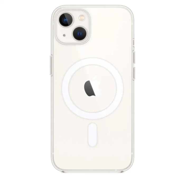Apple İphone 15 Plus Kılıf Magneticsafe Şeffaf Silikon - Şeffaf
