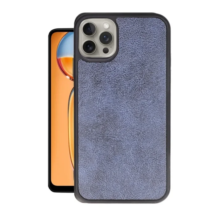 Apple İphone 15 Pro Kılıf Aras Deri Kapak - Lacivert