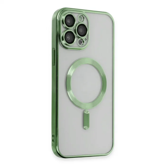 Apple İphone 15 Pro Kılıf Kross Magneticsafe Kapak - Koyu Yeşil