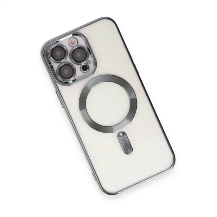 Apple İphone 15 Pro Kılıf Kross Magneticsafe Kapak - Titan Gri