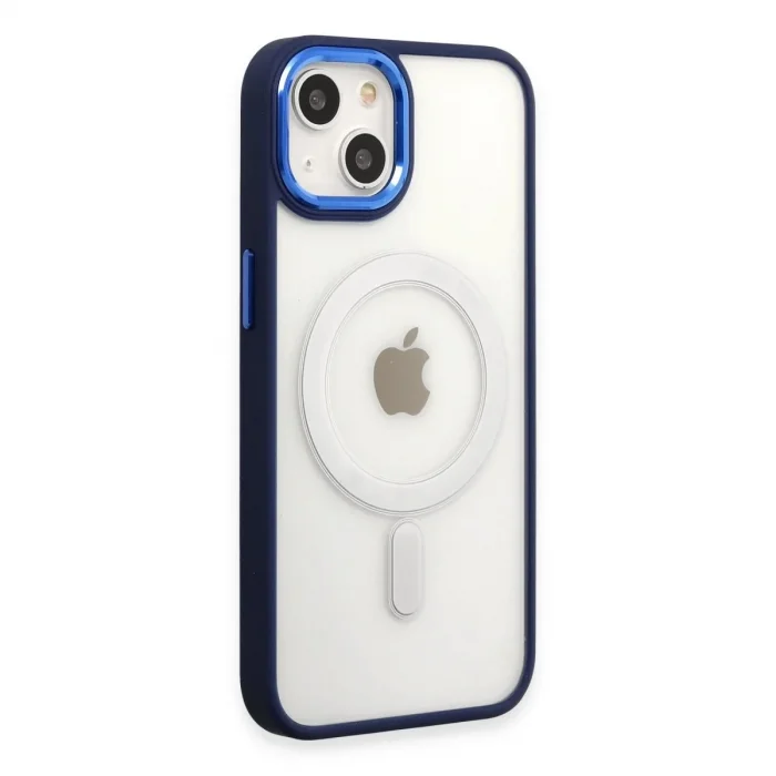 Apple İphone 15 Pro Kılıf Room Magneticsafe Silikon - Lacivert